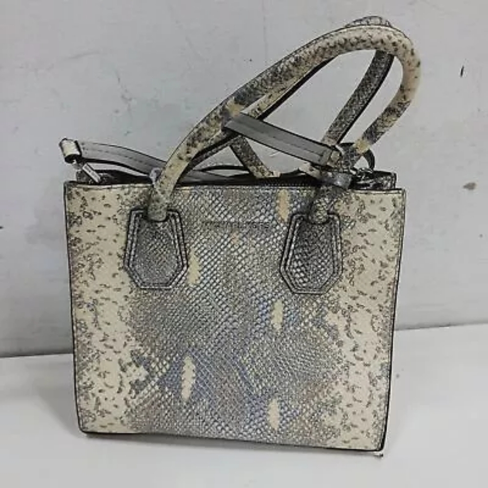 Michael Kors Metallic Faux Snakeskin Purse Crossbody Animal Print